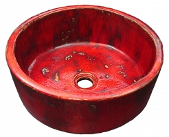 Gabriela - Red handmade sink 