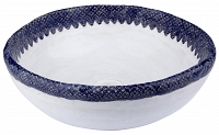 Brygida - hand formed sink with blue lace