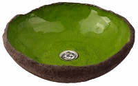 Szarlin- green irregular shaped sink