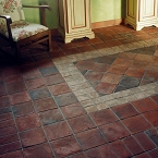 Hand-formed Gothic floor tiles